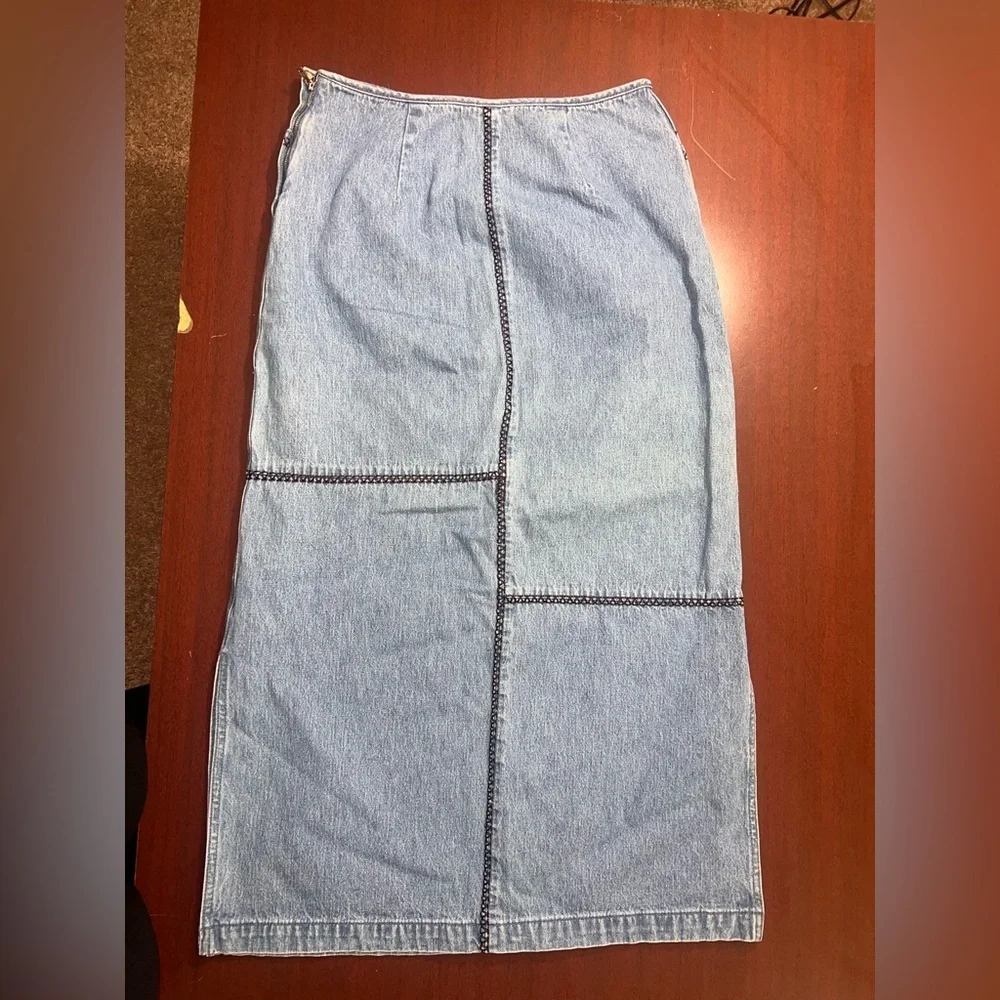 Christopher & Banks Light Blue Maxi Skirt - Picture 5 of 5